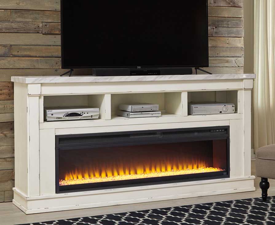 Electric Fireplaces with fire lit